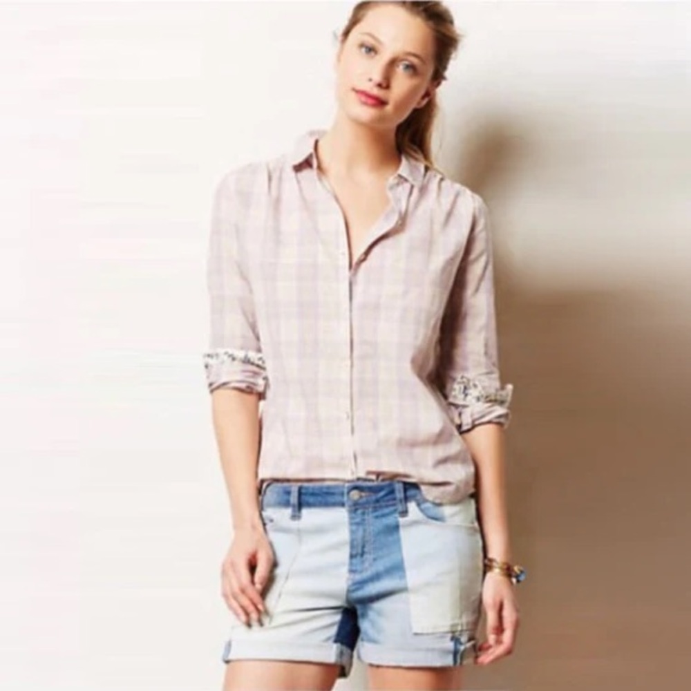 Isabella Sinclair Plaid Button-Up Top
